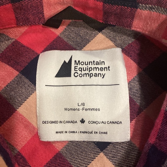 Mountain Equipment Coop (MEC) Great Outdoors Flannel Shirt Size Large - Picture 11 of 13